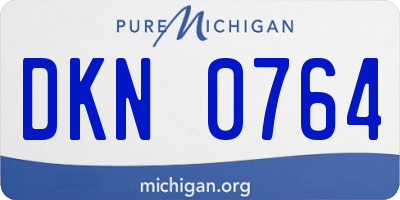 MI license plate DKN0764
