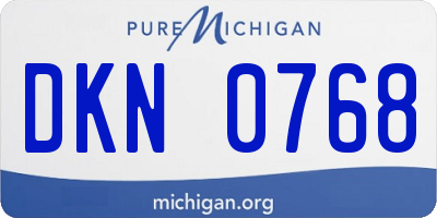 MI license plate DKN0768