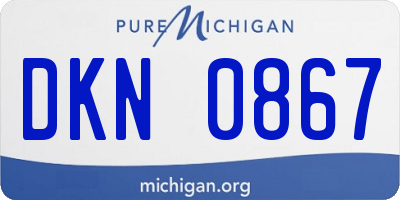 MI license plate DKN0867