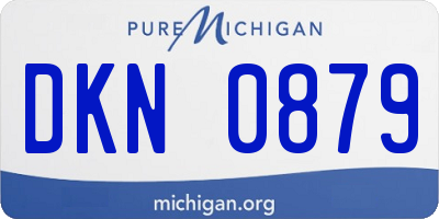 MI license plate DKN0879