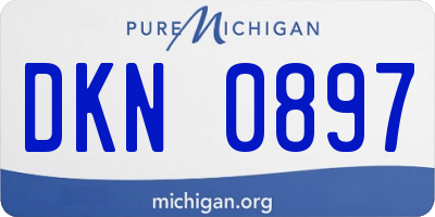 MI license plate DKN0897