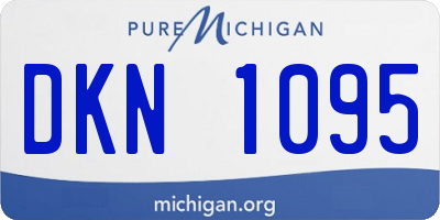 MI license plate DKN1095