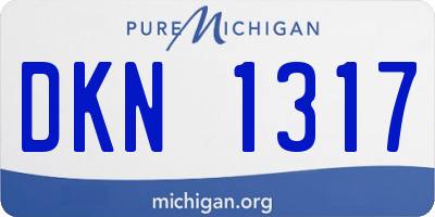 MI license plate DKN1317