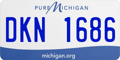 MI license plate DKN1686