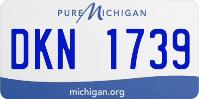 MI license plate DKN1739