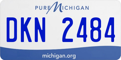 MI license plate DKN2484