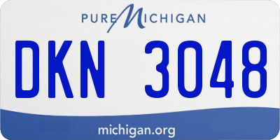 MI license plate DKN3048