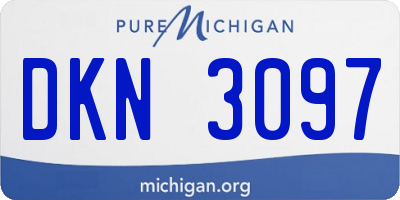 MI license plate DKN3097