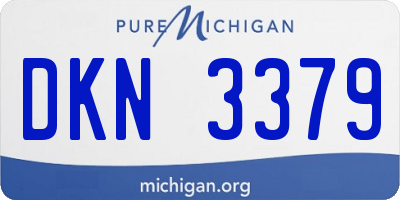 MI license plate DKN3379