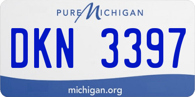 MI license plate DKN3397