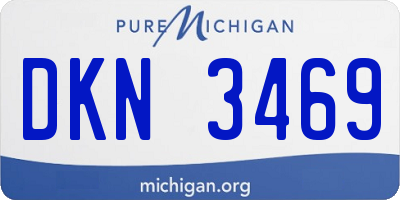 MI license plate DKN3469