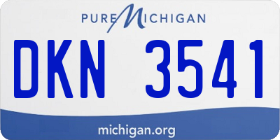 MI license plate DKN3541