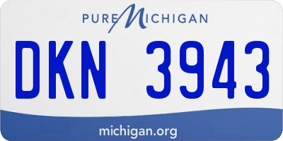MI license plate DKN3943