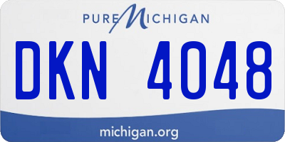 MI license plate DKN4048