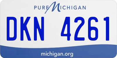 MI license plate DKN4261