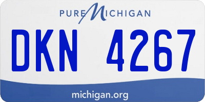 MI license plate DKN4267