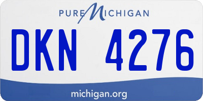 MI license plate DKN4276
