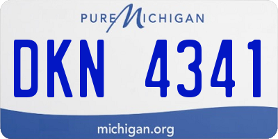 MI license plate DKN4341