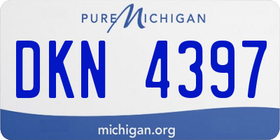 MI license plate DKN4397