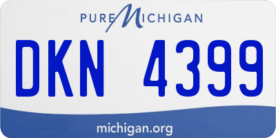 MI license plate DKN4399