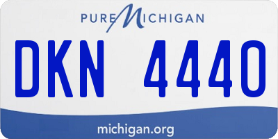 MI license plate DKN4440
