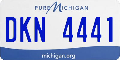 MI license plate DKN4441