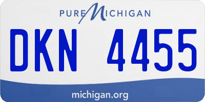 MI license plate DKN4455