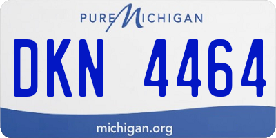 MI license plate DKN4464
