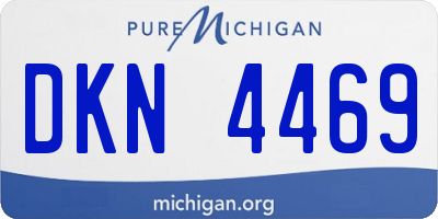 MI license plate DKN4469