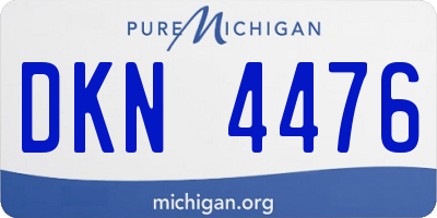 MI license plate DKN4476