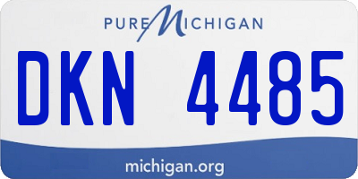 MI license plate DKN4485