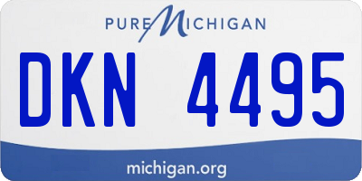 MI license plate DKN4495