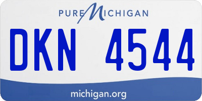 MI license plate DKN4544