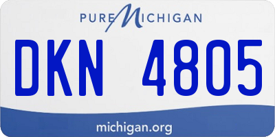 MI license plate DKN4805