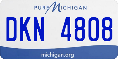 MI license plate DKN4808