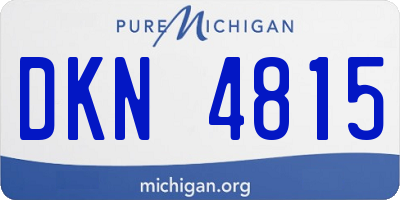 MI license plate DKN4815