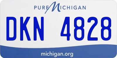 MI license plate DKN4828