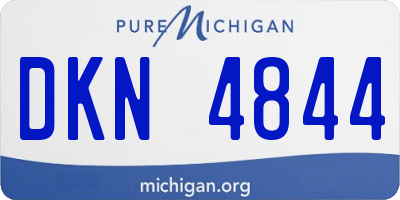 MI license plate DKN4844