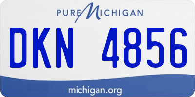 MI license plate DKN4856