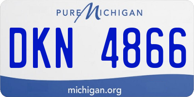 MI license plate DKN4866