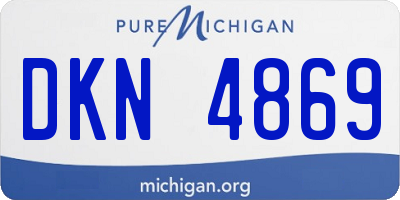 MI license plate DKN4869