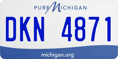 MI license plate DKN4871