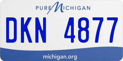MI license plate DKN4877