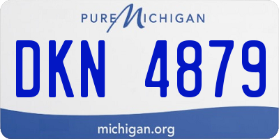 MI license plate DKN4879