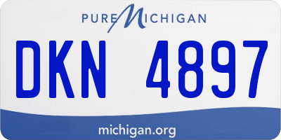 MI license plate DKN4897