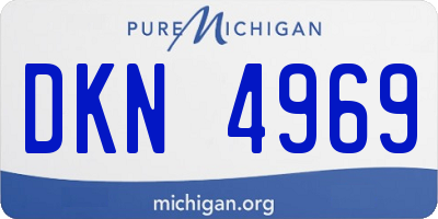 MI license plate DKN4969