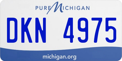 MI license plate DKN4975