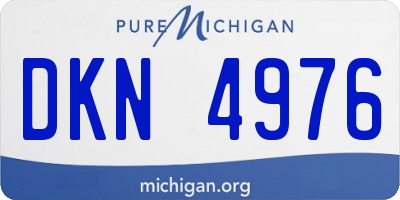 MI license plate DKN4976