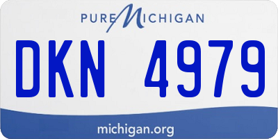 MI license plate DKN4979