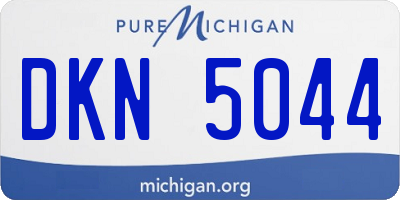 MI license plate DKN5044